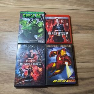 Marvel 4 Movie Bundle Hulk Black Widow Iron Man Doctor Strange Marvel Untested